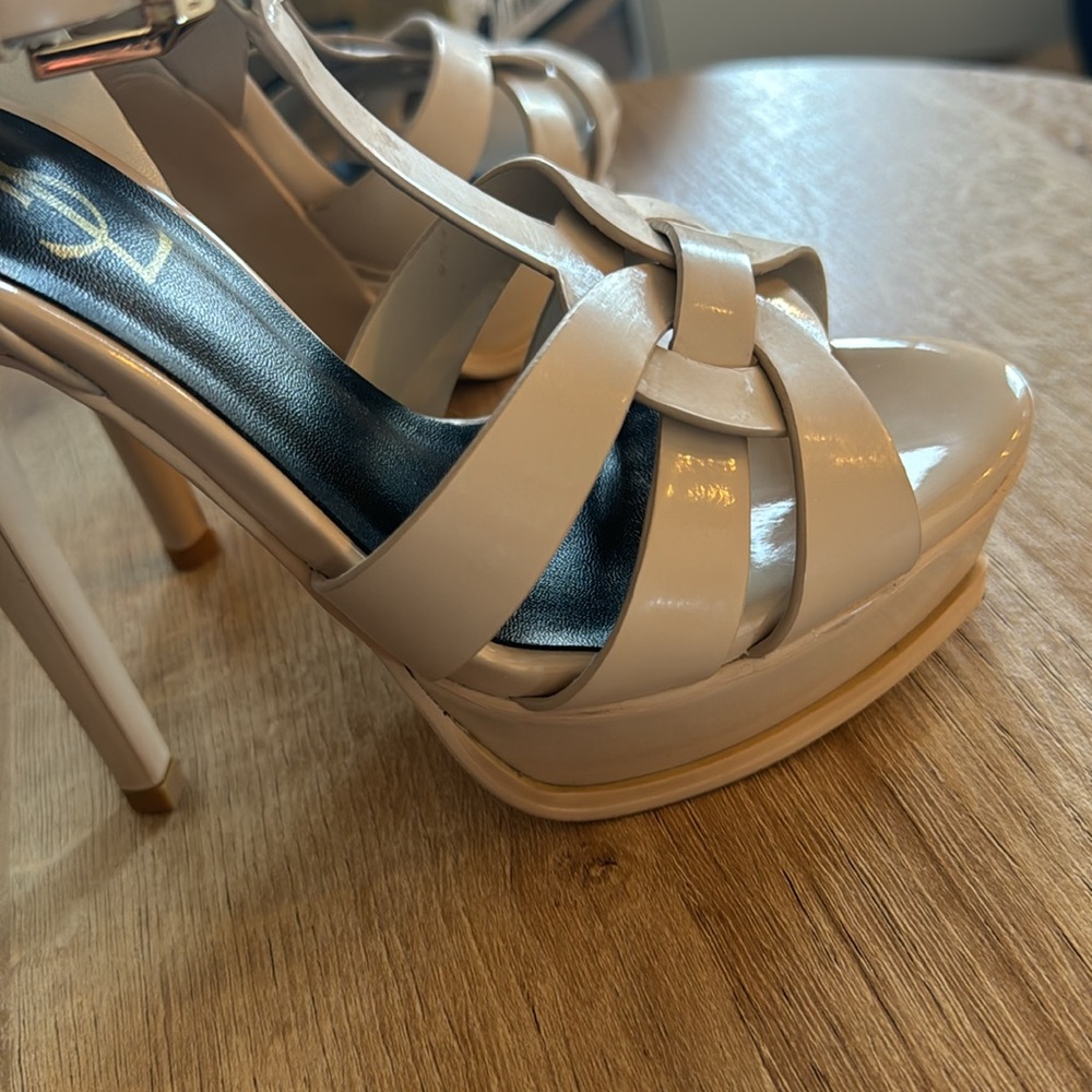 YSL Tribute Leather Platform Heels EU 35 - Picture 7 of 9